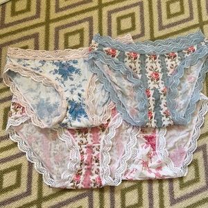 set of 4 nwot lsf x stripe and stare underwear